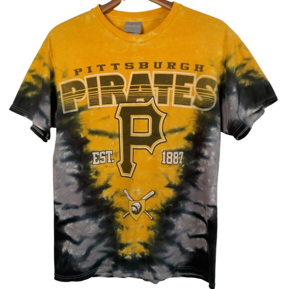 Mlb Genuine Merchandise Other - Pittsburgh Pirates Baseball Shirt Medium Gold Black Tie Dye MLB Genuine Hippie